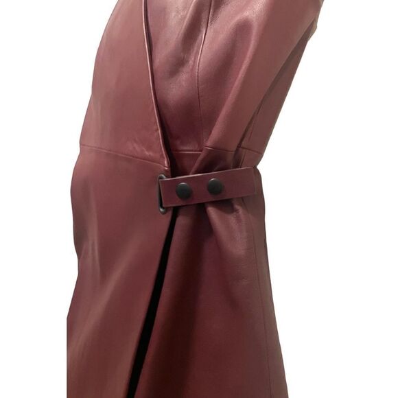 T by ALEXANDER WANG 100% Lambskin Leather Dress |Size:2| - Picture 9 of 11
